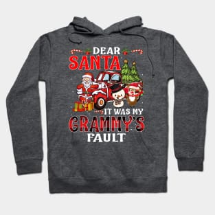 Dear Santa It Was My Grammy Fault Christmas Funny Chirtmas Gift Hoodie